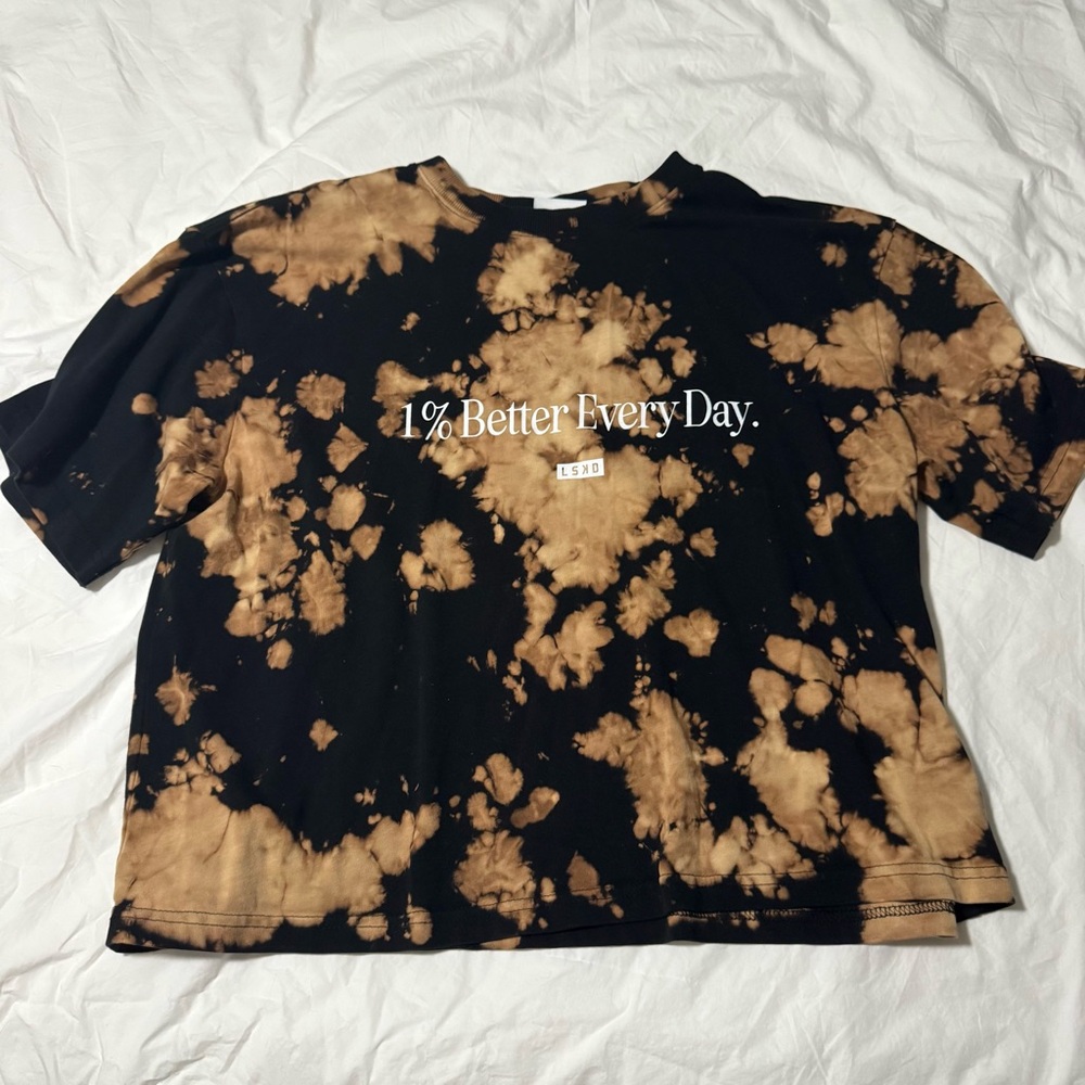LSKD Black and Tan Tie-Dye T-Shirt